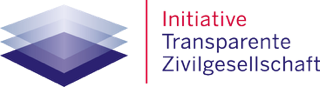 Logo der Initiative Transparente Zivilgesellschaft mit blauen Rauten